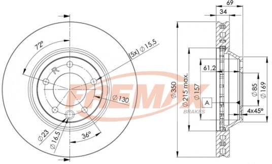 Bremseskive FREMAX BD-3324