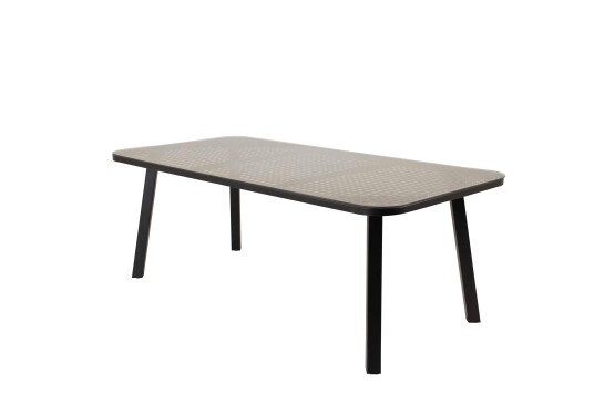 Venture Design Paola spisebord Svart/sand 200 x 100 cm Svart