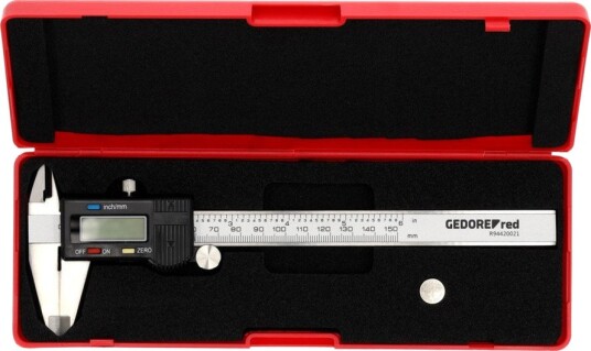 Gedore Digital Skyvelære Red Med Lcd-Display Gedore Digital Skyvelære Red Med Lcd-Display