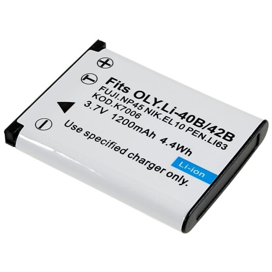 LI-40B/42B batteri til Olympus FE20/FE320 osv