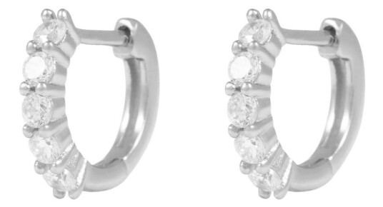 Snö Of Sweden Siri Small Hoop Earring Silver Onesize