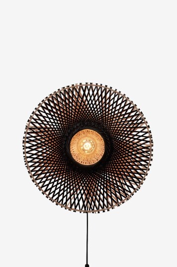 Good&Mojo   Vegglampe omvendt Kalimantan 60x15 cm Flerfarget