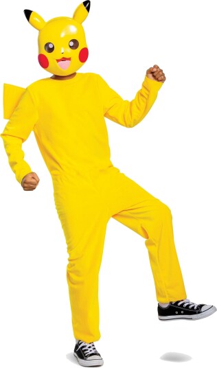 Disguise Pikachu Klassisk Kostyme Med Maske Str. 7-8