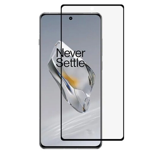 INCOVER OnePlus 12 Skjermbeskytter i Glass - Full Fit - Svart Kant