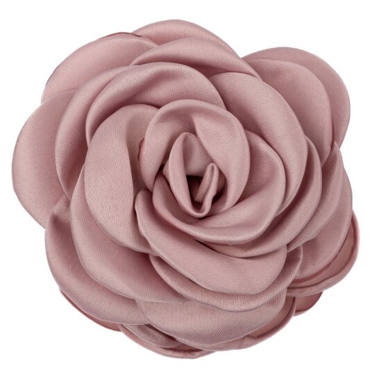 DARK Satin Rose Hair Claw Light Rose DARK Satin Rose Hair Claw Light Rose
