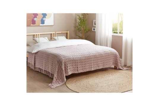 Sengeteppe Bere Rosa 220x240 cm
