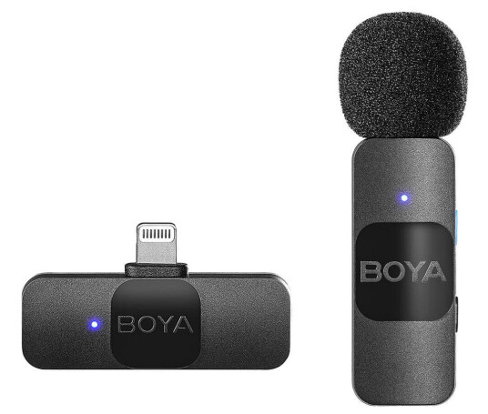 BOYA BY-V1 trådløst mikrofonsystem for iOS (Lightning-tilkobling)