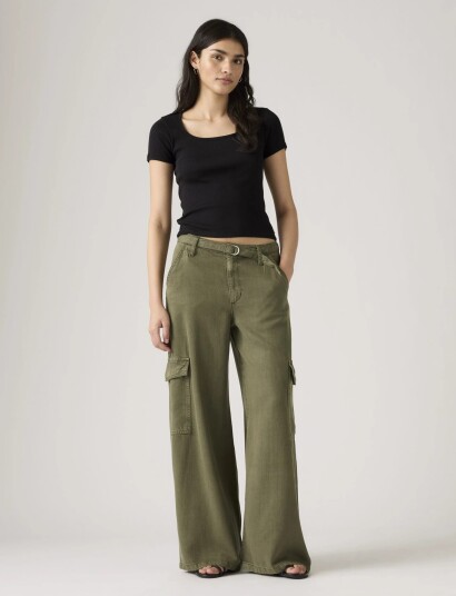 Levi"s® Baggy Dad Cargo Drapey Ivy Gre Khaki green 28 x 32