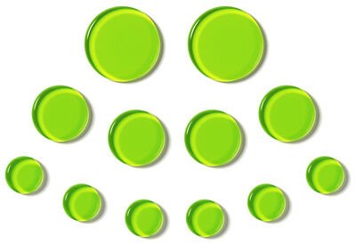 SlapKlatz Gel Pads 12-piece Box green SlapKlatz Gel Pads 12-piece Box green