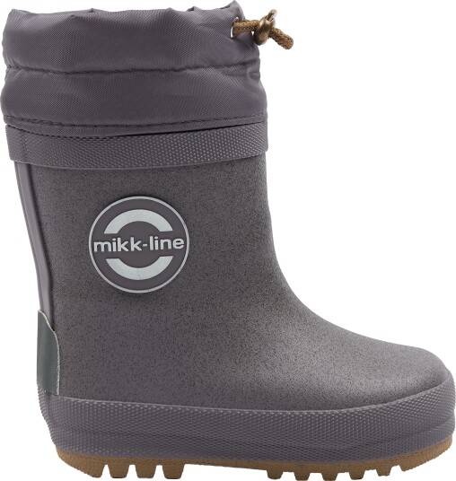 Mikk line Glitter Barefoot Fôrede Gummistøvler Shark 31