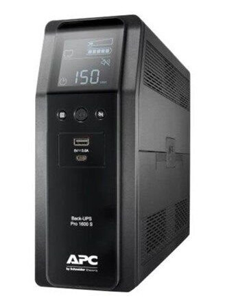 APC Back-UPS Pro 1600S 1600VA 230V Sinewave AVR LCD 8 IEC outlets (2 surge) APC Back-UPS Pro 1600S 1600VA 230V Sinewave AVR LCD 8 IEC outlets (2 surge)