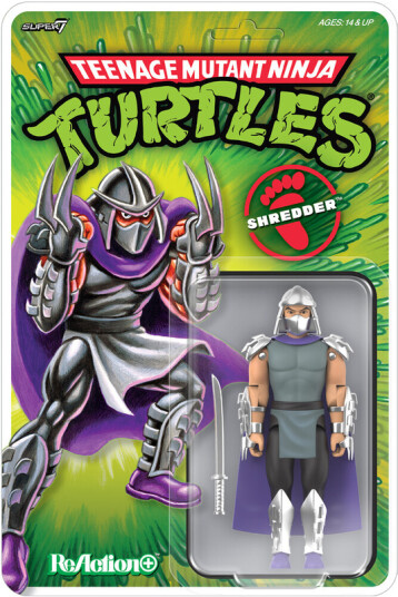 Teenage Mutant Ninja Turtles  ReAction+ Wv1  Shredder TMNT