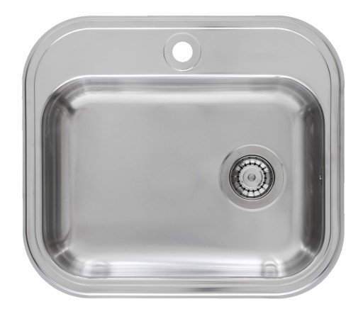 Intra K480B1 kjøkkenvask 55x48 cm, rustfritt stål Intra K480B1 kjøkkenvask 55x48 cm, rustfritt stål