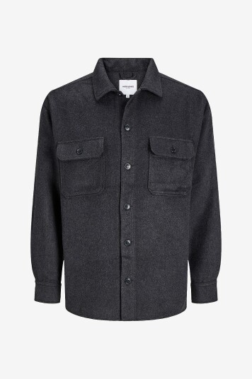 Jack & Jones - Overtreksskjorte jjeBradley Ollie Overshirt - Svart Jack & Jones - Overtreksskjorte jjeBradley Ollie Overshirt - Svart