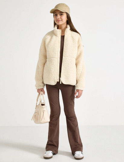 Lindex Jacket Pile School Girl Cream 128 Lindex Jacket Pile School Girl Cream 128