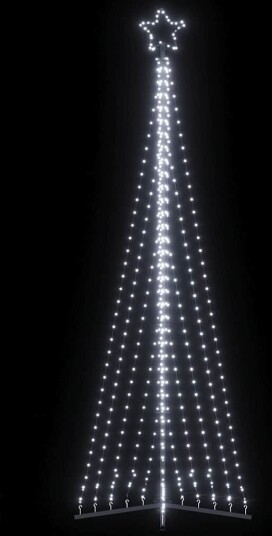 LED juletre 495 LEDs Kald Hvit 300,5 cm