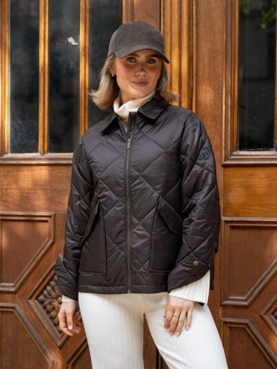 Twentyfour Mode Nora Quilted Jakke Brun 38