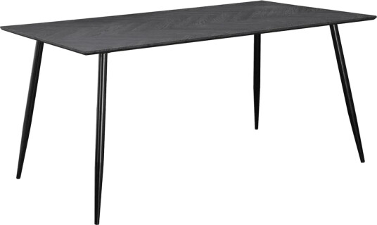 Spisebord Monza 160x90x76 cm, Fiskeben Gråeik/Svart - 160x90x76 cm, Fiskeben Gråeik/Svart Spisebord Monza 160x90x76 cm, Fiskeben Gråeik/Svart - 160x90x76 cm, Fiskeben Gråeik/Svart