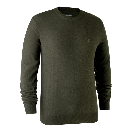Deerhunter Kingston Knit with O neck Green Melange L