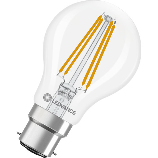 Ledvance B22D standardpære 2700K 5,9W clear