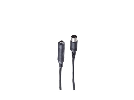 Shiverpeaks Bs30201 Din 5 Pin Hankjønn 6.35Mm Hunkjønn 0,2 M Sort