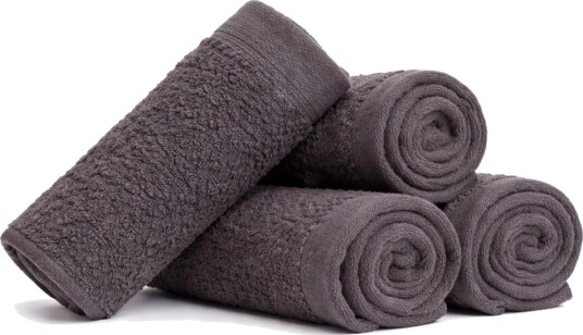 By Borg Vaskekluter 4-pak - 100% Myk bomull med høy absorberingsevne - 30x30 cm - Mørkegrå vaskekluter fra danske By Borg Vaskekluter 4-pak - 100% Myk bomull med høy absorberingsevne - 30x30 cm - Mørkegrå vaskekluter fra danske