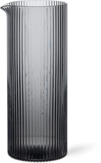 ferm LIVING Ripple melkekanne 40 cl Smoked grey
