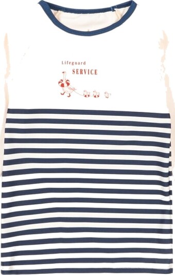 Konges Sløjd Badetop Aster UV40+ Marine Stripe Konges Sløjd 5 6 år 110 116 Badetøy Blå Hvit