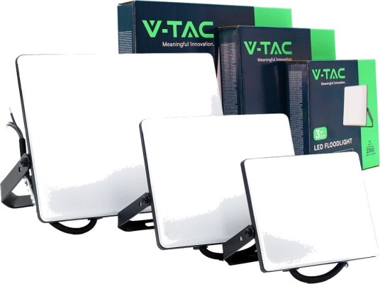 V Tac 3 stk. CCT lyskastersett 30W 50W og 100W 3 lysfarger mattet front arbeidslampe utendørs Kulør : 3 i 1
