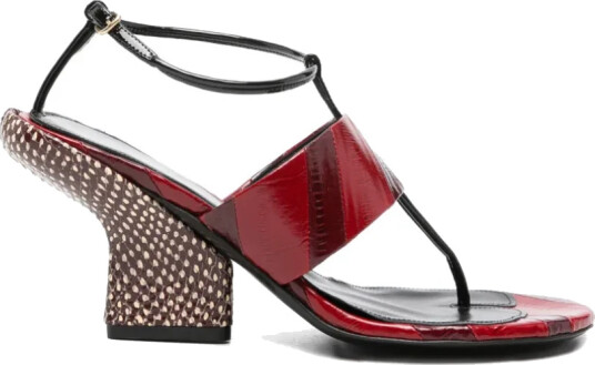 Dries Van Noten Dame Sko Rød 37 1/2 EU,