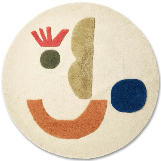 Ferm Living Panto Tufted Ullteppe Ø130 cm