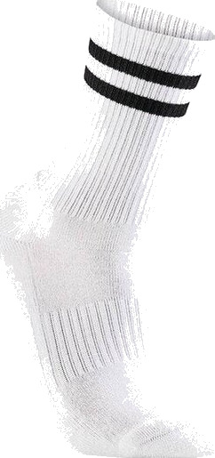 Bambusa tennissokker med sorte striper 3 par Bambusa tennissokker med sorte striper 3 par