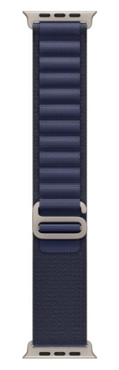 Apple 49mm Navy AlpineLoop -Medium Natural Titanium Finish