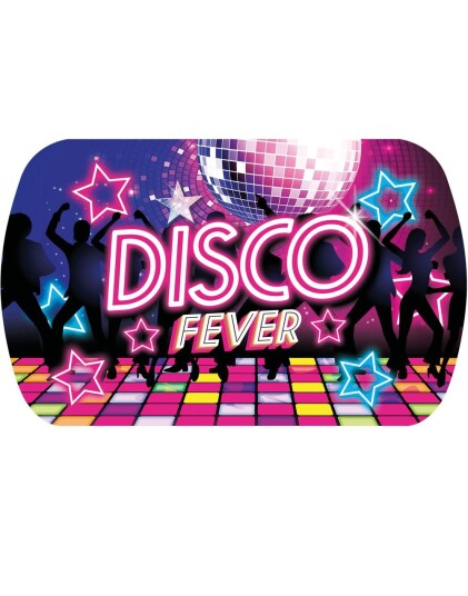 Fiestas Guirca Disco Fever Serveringsfat i Hardplast 39x24 cm