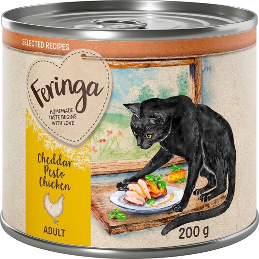 Feringa Våtfôr Selected Recipes Cheddar Pestokylling 6 X 200 G