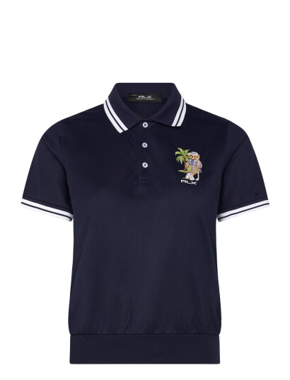 Ralph Lauren Golf Polo Bear Jersey Polo Shirt Navy XS