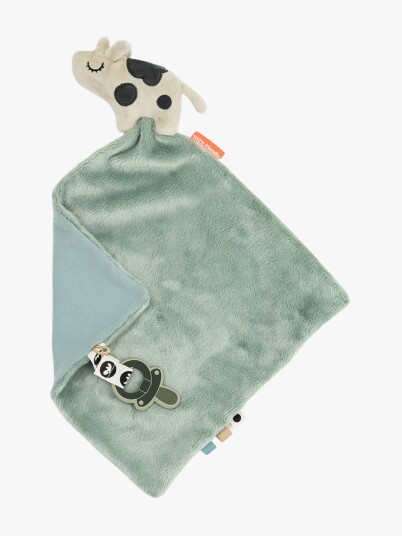 Done by Deer Comfort Blanket Dotti Blue   Blue   28X 28CM