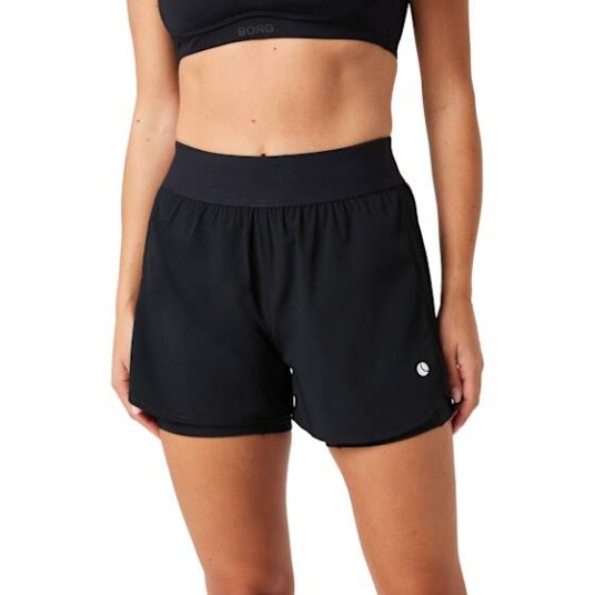 Bjørn Borg Ace 2 in 1 Shorts Dame Black Beauty XS