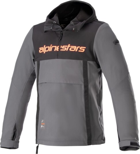 Alpinestars Hoodie Sherpa Svart/Grå/Rød 4XL