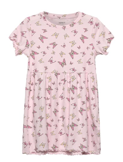 name it Nmfvemma Ss Aop Dress - Pink - 98