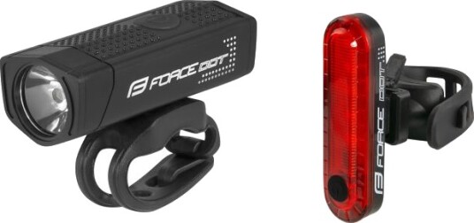 Force Lyktesett med USB lader