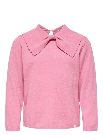 Kids Only Kmgkatia Life Ls O-Neck Bow Collar Knt Pink 116