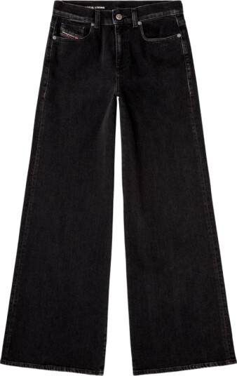 Diesel Dame Jeans Svart W26,