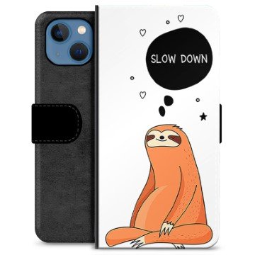 iPhone 13 Premium Lommebok-deksel Slow Down