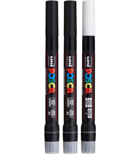 Posca Posca Brush PCF-350  Set of 3
