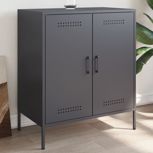 Skjenk antrasitt 68x39x79 cm stål 8721102389405