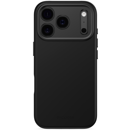 Decoded AntiMicrobial Silikon Mobildeksel til iPhone 17 Pro - MagSafe Kompatibel - Phantom Black
