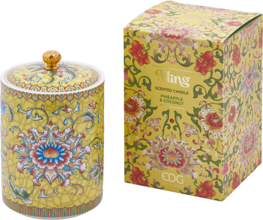 Edg Enzo De Gasperi Duftlys ming h14 cm ananas & kokosnøtt