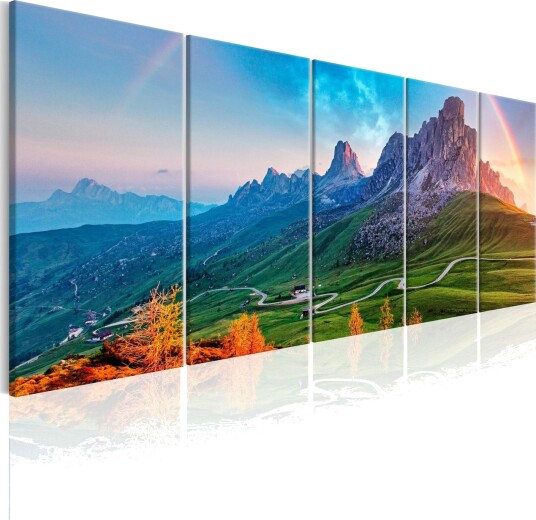 Bilde Rainbow In The Alps 225x90 Artgeist sp. z o. o.