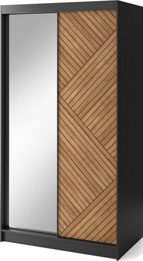 Marrphy Garderobe med Speil 120x220 cm - Brun